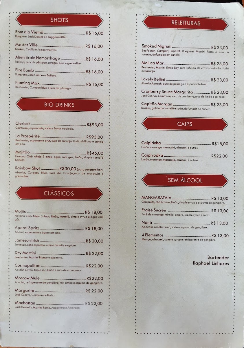 SanVille Grill Menu - Image 1